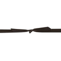 Black Satin Stretch Loop Ribbon & Bow (5Mmx10" Loop)